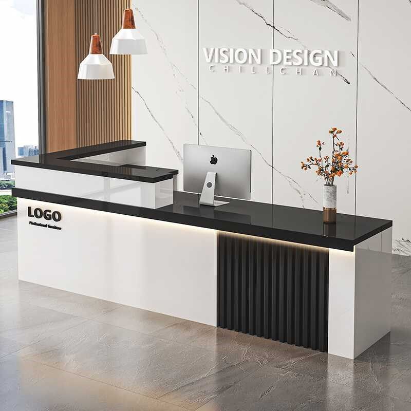 新中式转角收fj银台柜台公司前台接待台简约服装店理发店商用吧台,商业/办公家具,收银台,淘宝优惠券,粉丝福利购,淘宝优惠卷