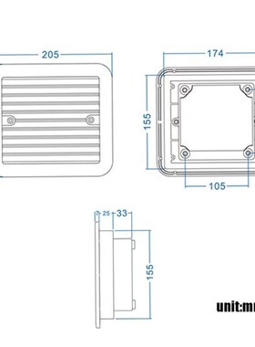 3 Types RV Trailer Caravan Side Air Vent VentilaTtion Blade