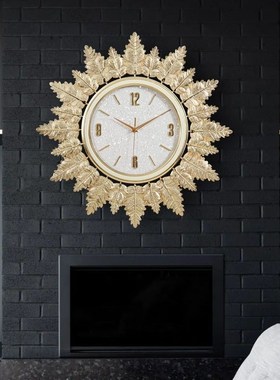 斯堪的纳维亚简单时钟客厅挂钟家庭挂钟挂钟创意时尚的墙R壁艺术