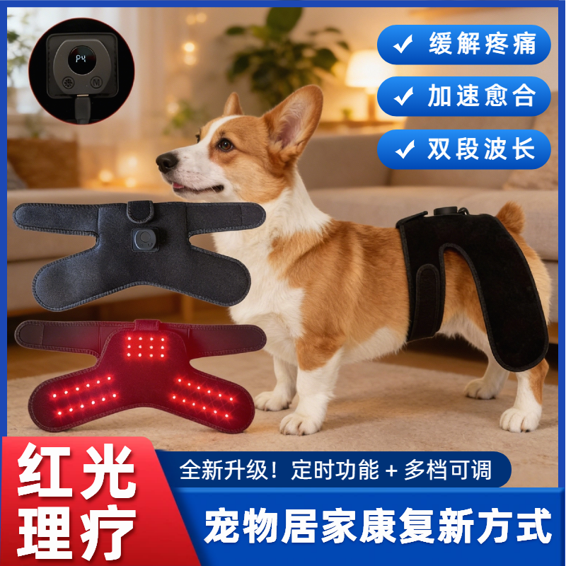 宠物红光后肢脊背理疗猫猫狗狗术后康复保健缓解疼痛红外理疗垫