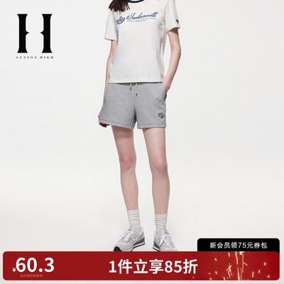 SEASON HIGH夏季NFL联名双侧插袋松紧抽绳短裤女装