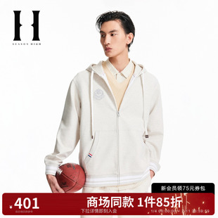 SEASON HIGH男装NFL联名秋季卫衣2025新款连帽刺绣外套S25433023