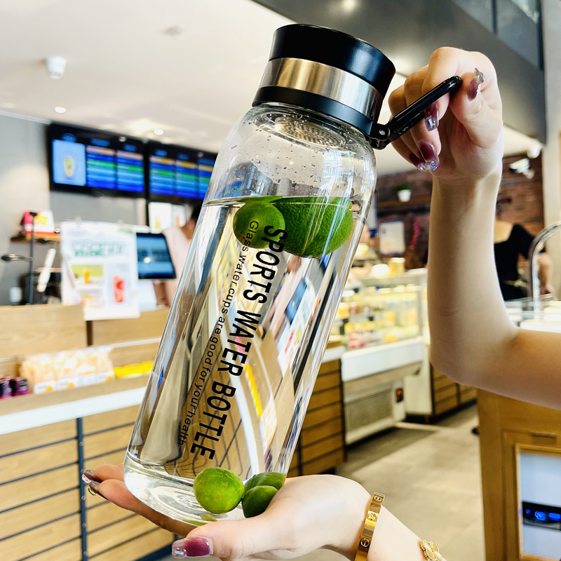 大容量水杯便携男士泡茶杯茶v水分离E玻璃杯2000ml个人杯子