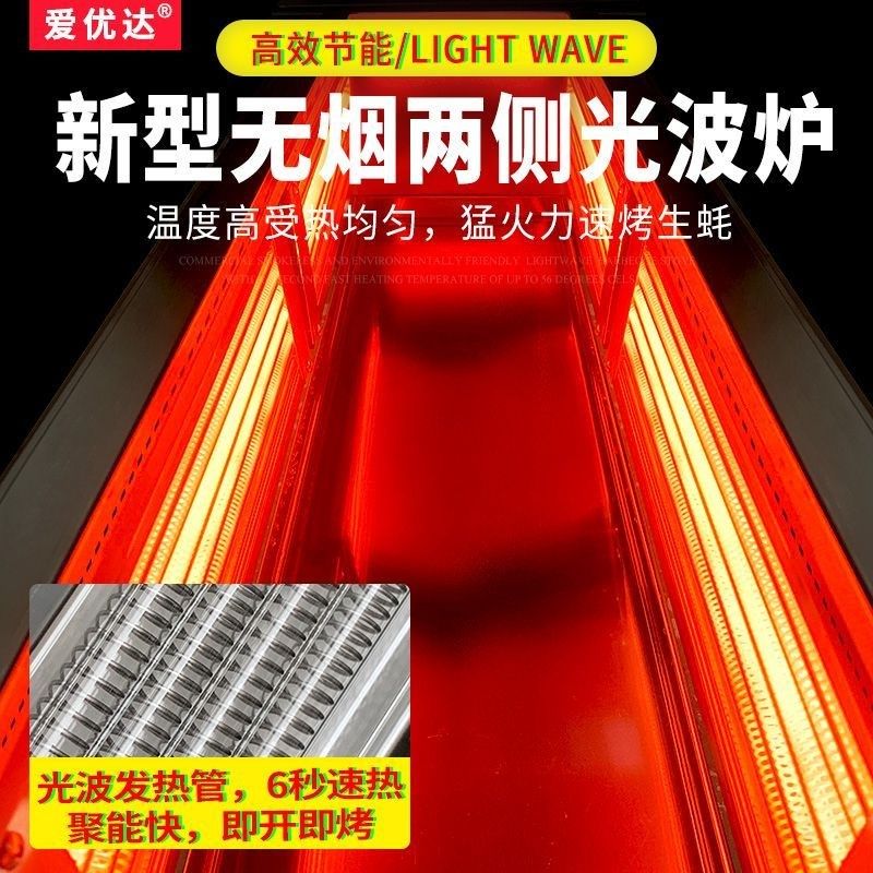 无烟电烧烤炉g商用多功能两侧加热光波电烤炉烤面筋羊肉串摆摊商