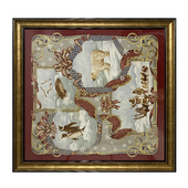 外框架实木相框新古典W怀旧装 90丝巾无损装 裱画框复古欧式 饰框挂