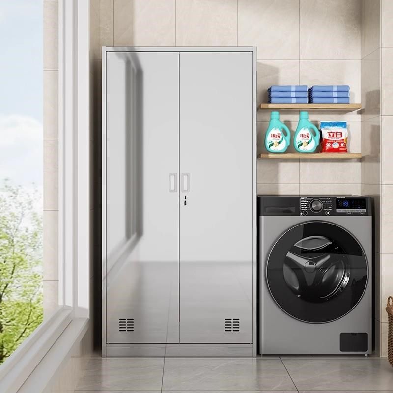 不锈清洁柜储柜学家用校卫生柜阳MS-009台保洁工物U钢具柜拖把扫