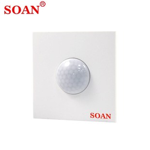 86型人体红外感应开关楼道过u道洗手间车库红外线感应器开关led22