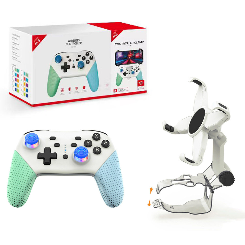 厂家直销牙无线手柄支持手机/P3/PC游戏手柄带唤醒双振动手柄支架