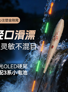 风行者OLED高灵敏轻口路滑漂逗钓矶竿远投日夜两用不混目鱼漂醒目
