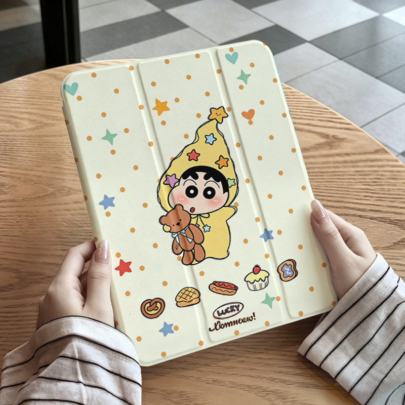 适用ipadmini6/7保护套2025平板电脑三折式保护壳ipad10/9 11寸带笔槽air5透明2025平板九代air3全包2防弯摔图片