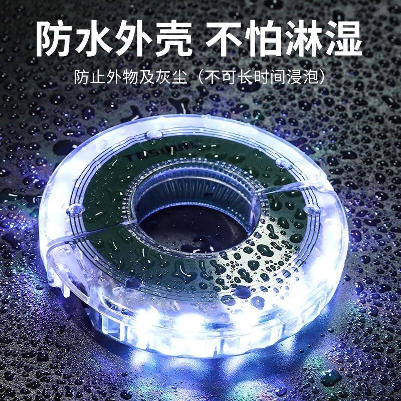 花鼓灯自行车夜骑灯闪光灯风火z轮警示车轮灯骑行夜行灯免工具安