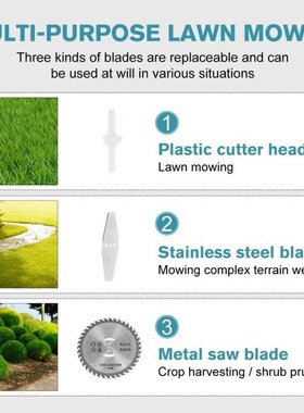 Drillpro 12/21V 1200W Electric LDawn Mower Li-ion Cordless G