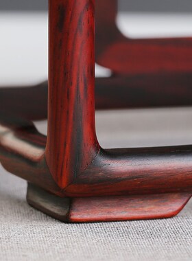 中国风桌面中式博古架茶几摆件轻奢高档红木花P架工艺品收纳置物