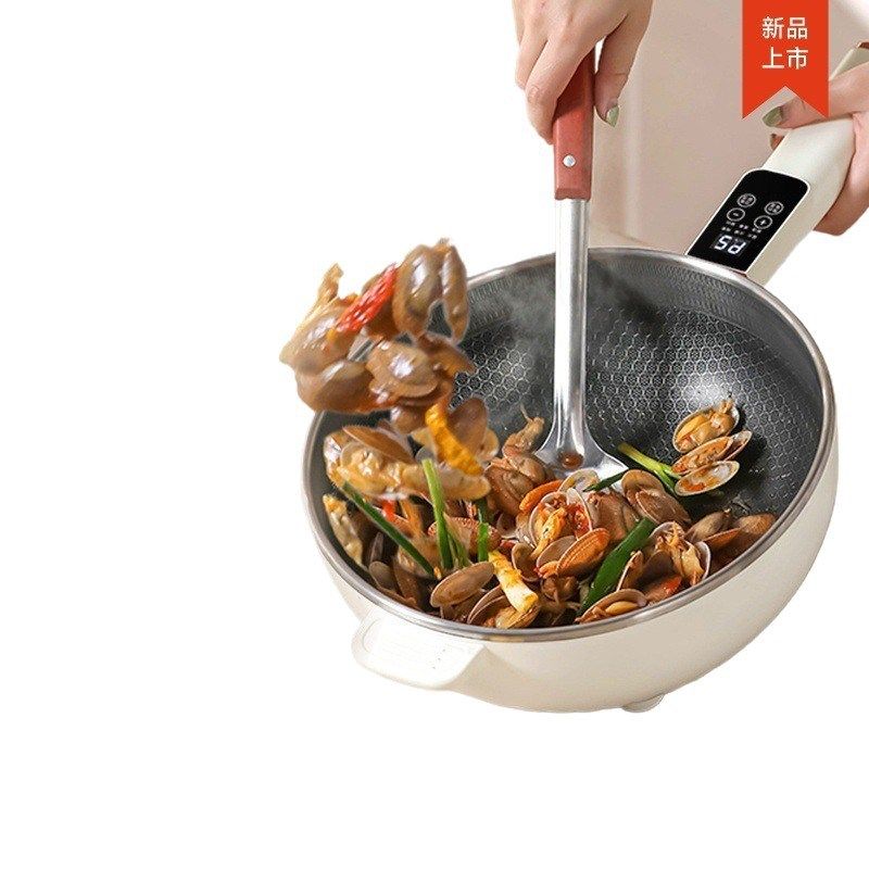 德国电炒锅一体炒菜锅304不锈钢蜂窝不粘内胆家S用多功能电火锅新,厨房电器,电炒锅,淘宝优惠券,粉丝福利购,淘宝优惠卷