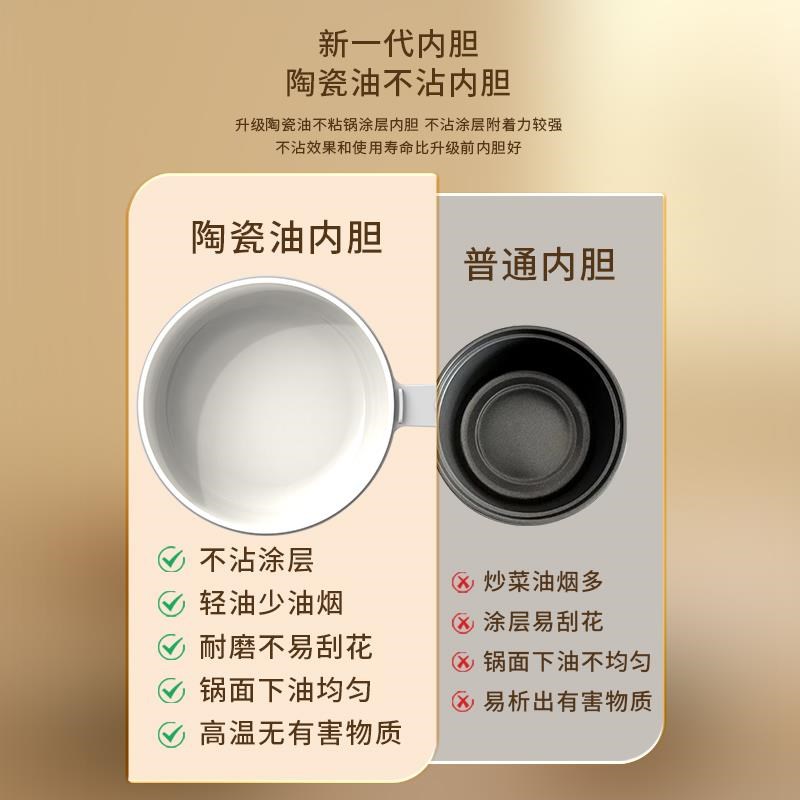 muduoo电煮锅宿舍学生小电锅炒锅多功能小型一体X单人火锅迷你
