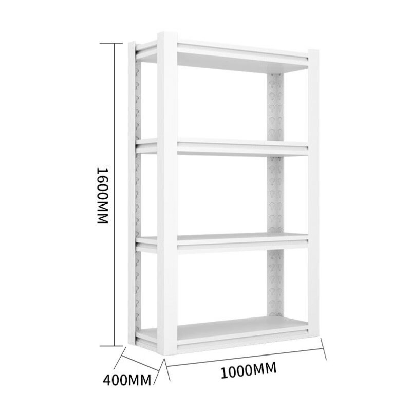 越越尚白色置物架四层100*u40*160仓储货架多层展示架超市轻型架