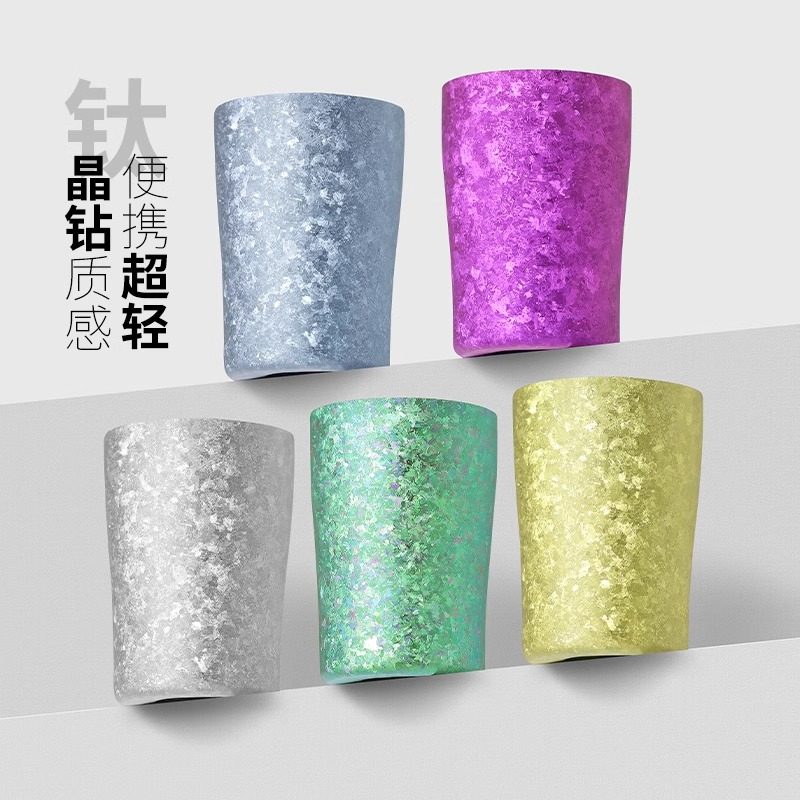 纯钛双层啤酒杯家用高档扎啤杯轻奢饮料杯果汁杯冰花结晶纹理杯子,餐饮具,啤酒杯,淘宝优惠券,粉丝福利购,淘宝优惠卷