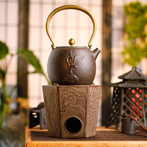 巨润炭炉纯手工铸铁围炉煮茶工夫