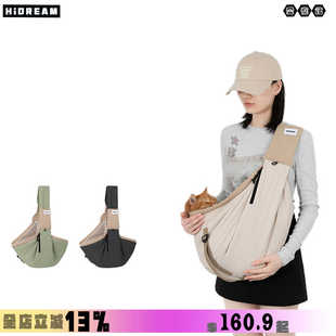 HiDREAM 宠物外出包猫包外出便携托特斜挎包小型犬狗袋外出包狗包