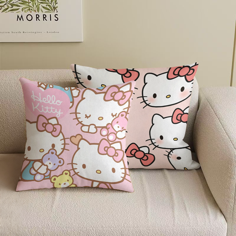 可爱卡通少女心Hello Kitty凯蒂猫枕套抱枕房间卧室沙发靠枕枕头