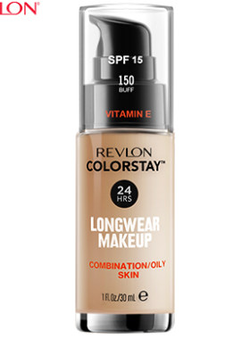 露华浓（Revlon）持久水润24小时保湿遮瑕控油粉底液不脱妆bb霜