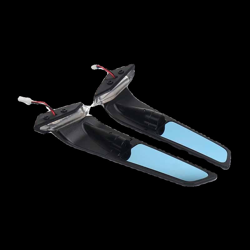 适用杜卡迪V2 V4改装后视镜转向灯 O定风翼后视镜 配件