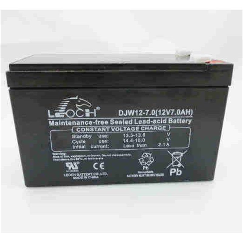 LEOCH理士UPS蓄电池DJW127 12V7AH 20HR 阀控免V维护原厂质保包邮