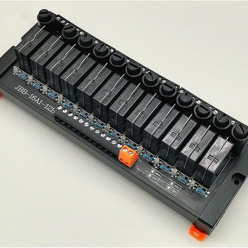 继电器模块模组PLC放大板电磁阀16A带保险丝12VM24V220V湿接触点