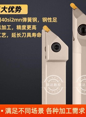 45度数控车床切断i双头内外切槽刀杆装MRMN刀片MGIUR/MGEUR2020-3