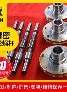 精密涡轮双导程蜗杆多头涡轮蜗杆 二K次包络蜗轮蜗杆副 支持