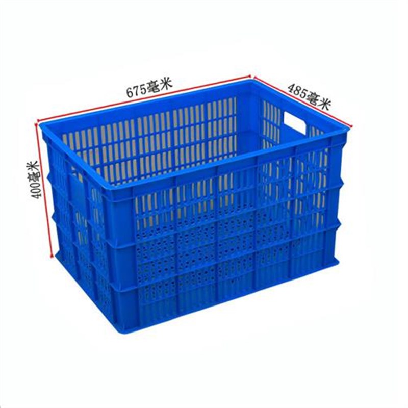 台州680塑料i周转筐 蓝色料塑n料周转筐 塑胶塑料周转筐