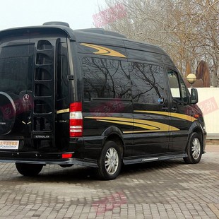 奔驰斯宾特车贴拉花凌特房车大通V80VH90彩条MPV商务车改装贴纸