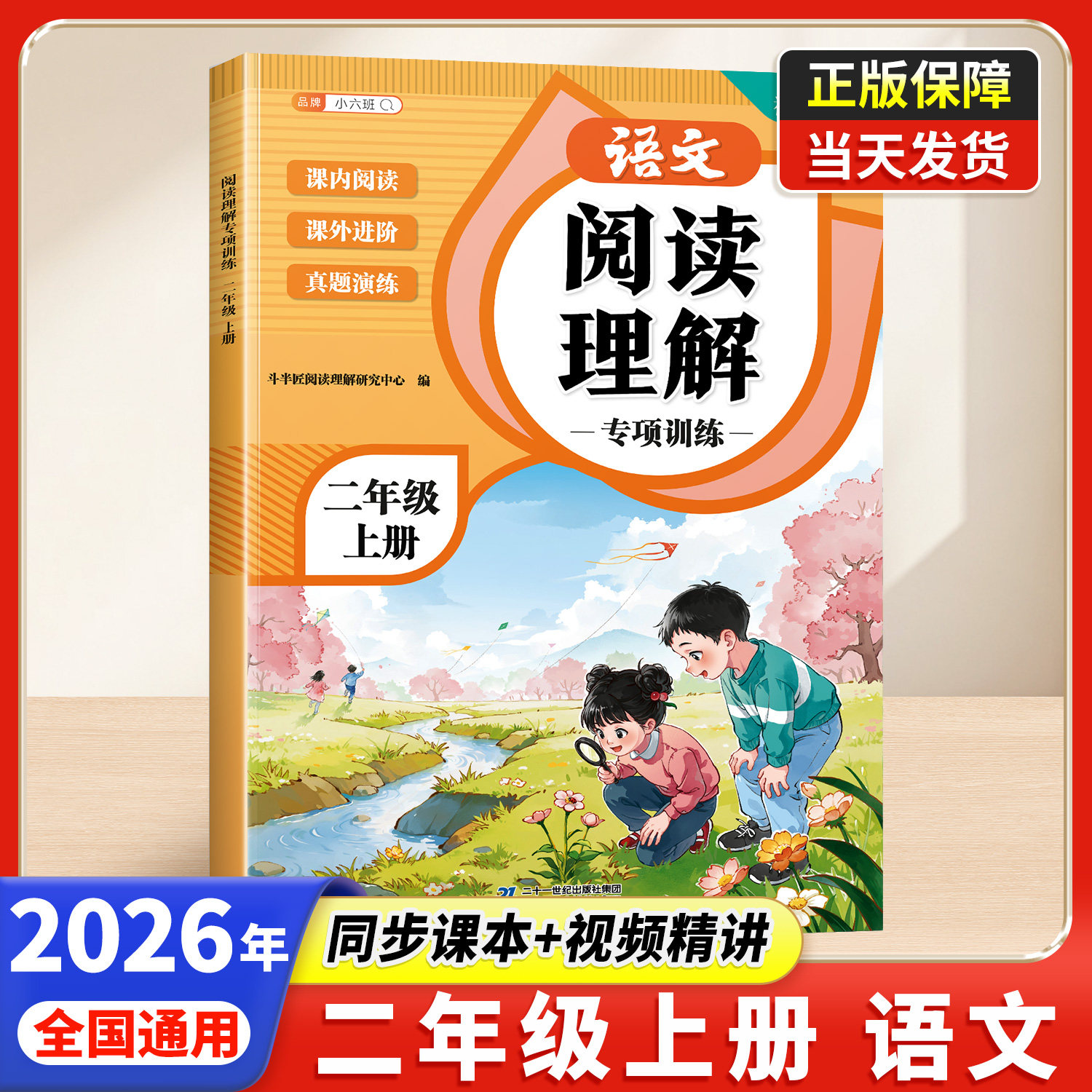 2026适用阅读理解专项训练书二年级上册下册2上每日一练语文人教版公式法答题技巧练习题小学课外阅读强化训练练习题同步语文课本