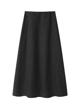 【甜甜专享】亮闪闪半身羊绒裙 显瘦气质裙1-9