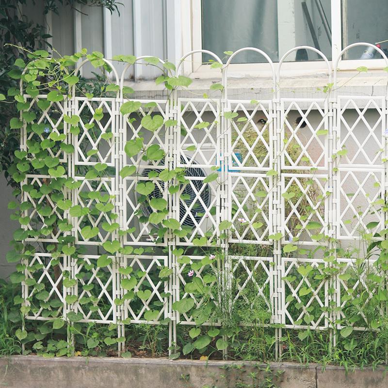 欧式铁艺花架屏风植物爬藤架铁线 线莲阳台月季花支架子户外花墙
