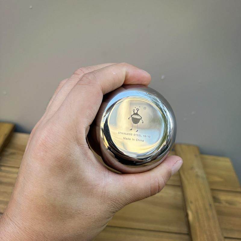 小怪兽加厚实心304不锈钢茶杯白酒杯烈酒杯子酒具烈酒盏防摔