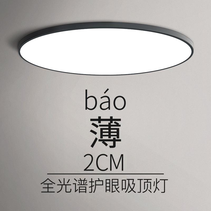 语音控制APP智能吸顶灯中山灯具现代简约大气超薄主卧室客厅大灯