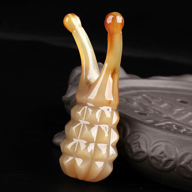 正品白牦牛角美鼻器眼部按摩仪器美容美眼棒淡化眼袋黑眼圈点穴拨