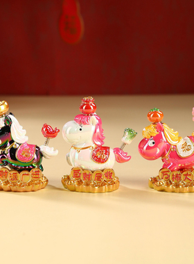 马年盲盒小马摆件新年创意小礼物