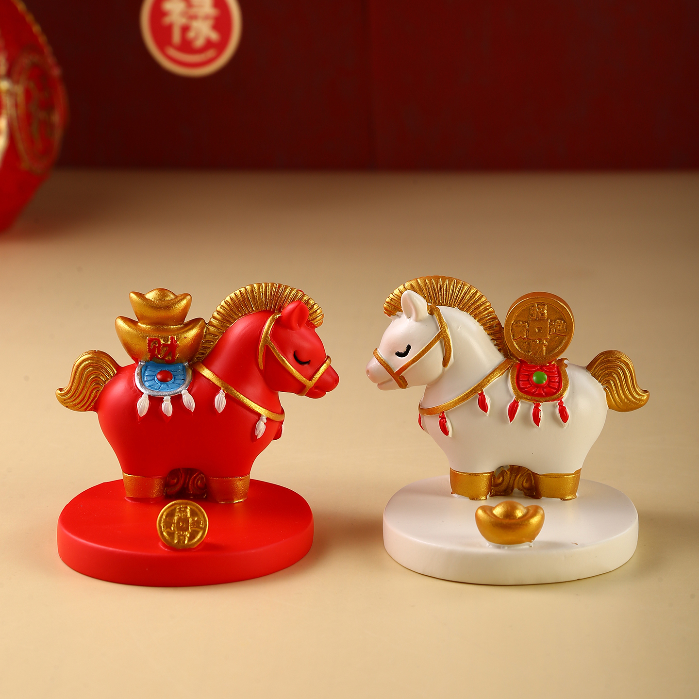 2026马年伴手礼小马手机支架摆件