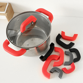 玻璃盖蒸锅不锈刚锅防烫锅耳套硅胶隔热夹炒锅汤锅手柄套锅盖把手