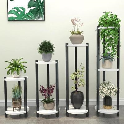 几何小款悬空类客厅置物架植物花盆架花几防滑简单网红瓜果拐角养