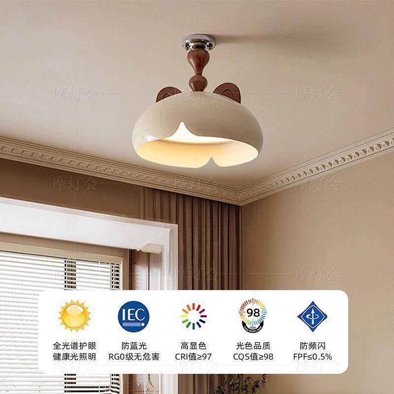 卧室吸顶灯现代奶油风书房中古儿童房卡通全光谱护眼2025新款创意,鲜花速递/花卉仿真/绿植园艺,割草机/草坪机,淘宝优惠券,粉丝福利购,淘宝优惠卷