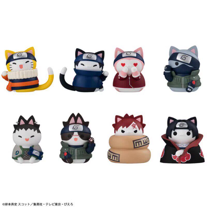 【童心】预订扭蛋 MegaHouse MEGA CAT火影忍者 木叶愉快的猫咪们