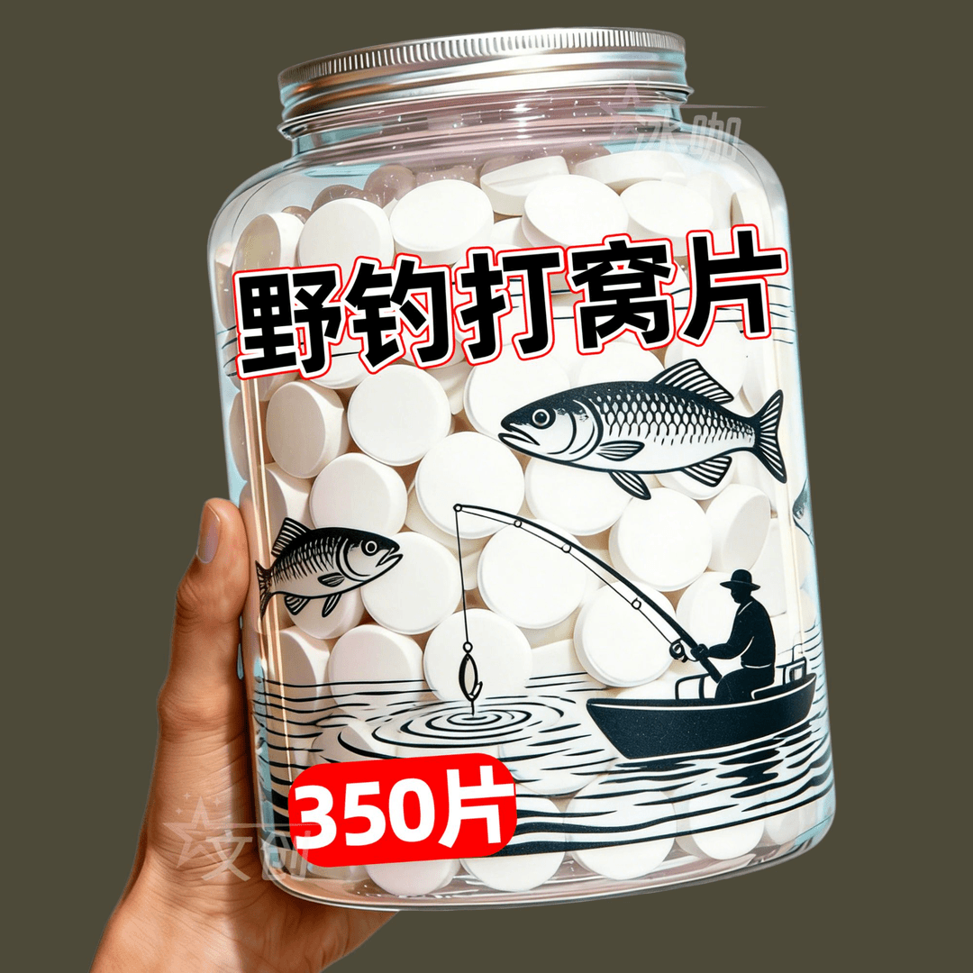 钓鱼增氧颗粒黑坑野钓打窝聚鱼气泡窝料鱼缸氧气片粒强效氧增氧片