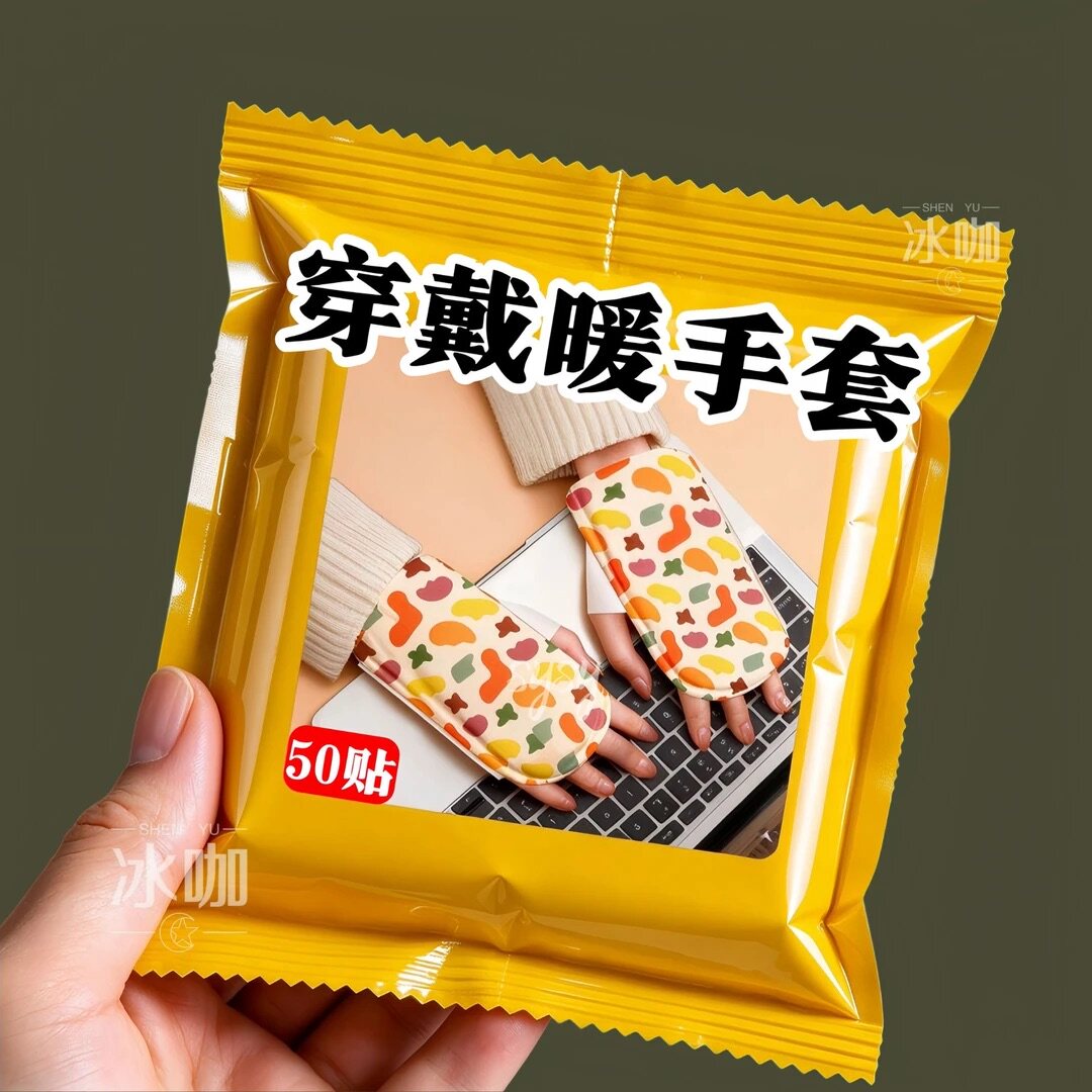 加热手套自发热敷穿戴式暖手宝冬季女士户外骑行防寒保暖手套暖贴