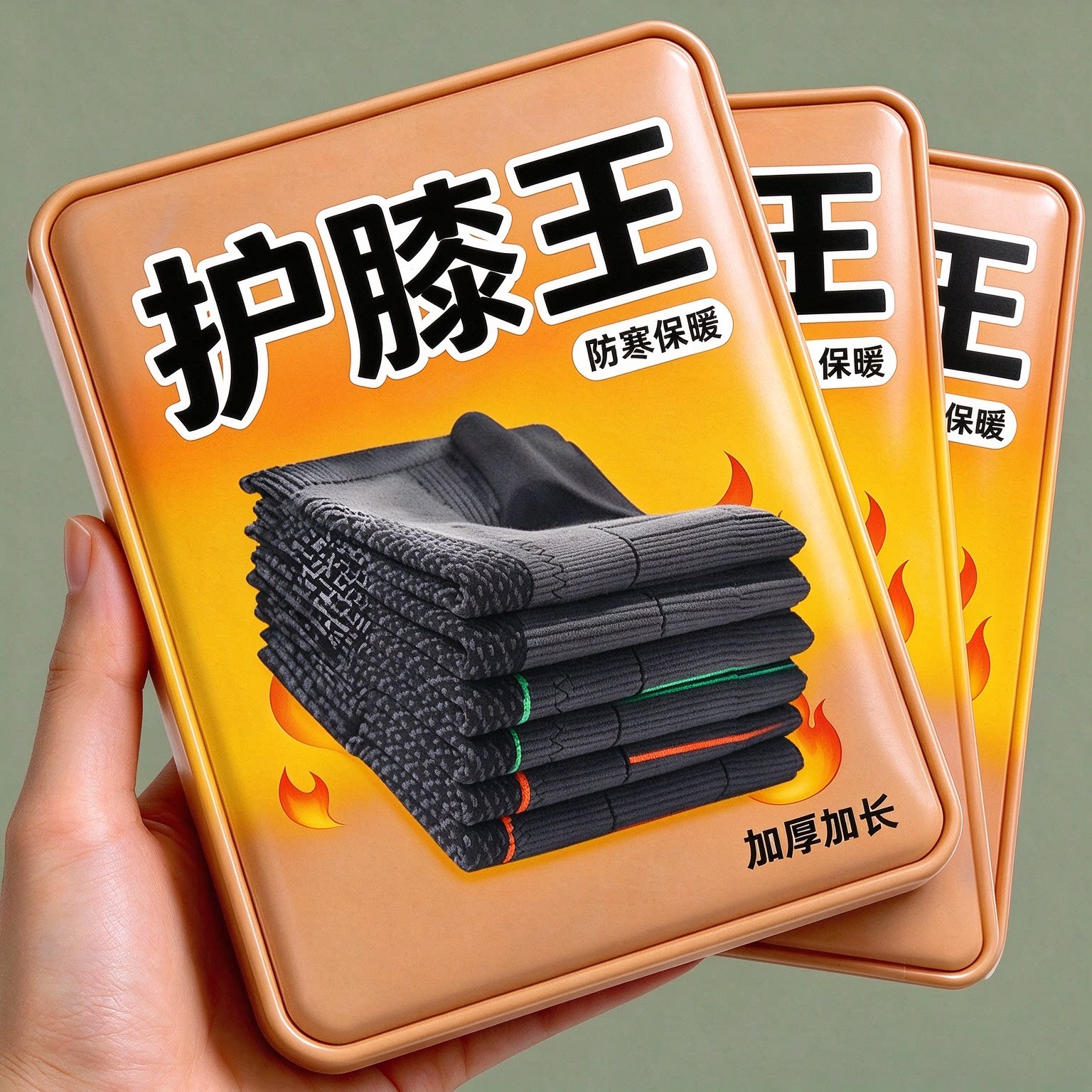 艾草绑带护膝盖套保暖老寒腿男女士关节发热老人运动秋冬防寒神器