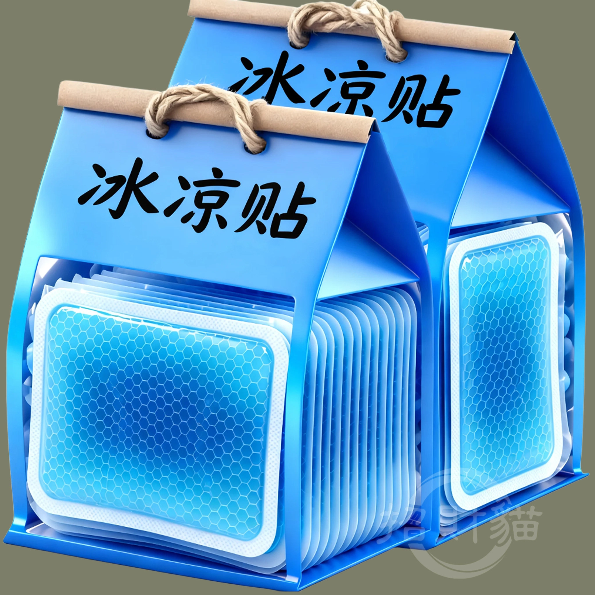 冰凉贴物理降温降热冰贴夏季防中暑提神学生散热贴成人手机散热贴