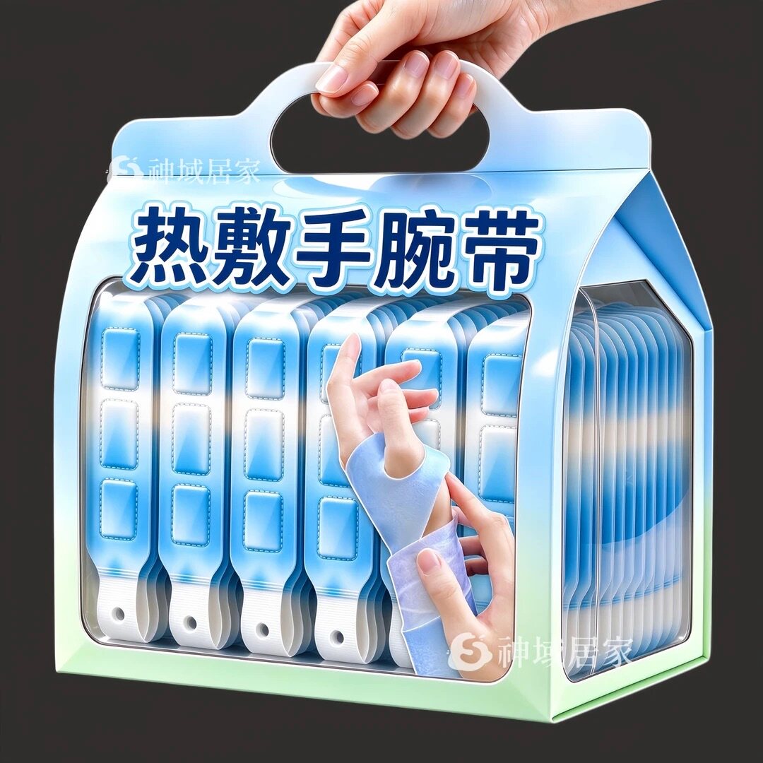 草本萃取蒸汽手腕贴热灸腱鞘SPA