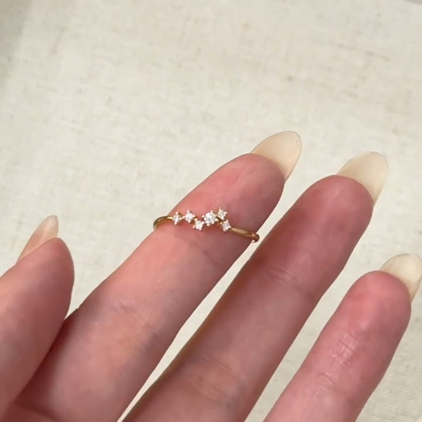 复古小红书爆款金色星星戒指女款时尚轻奢百搭锆石可调节食指戒潮